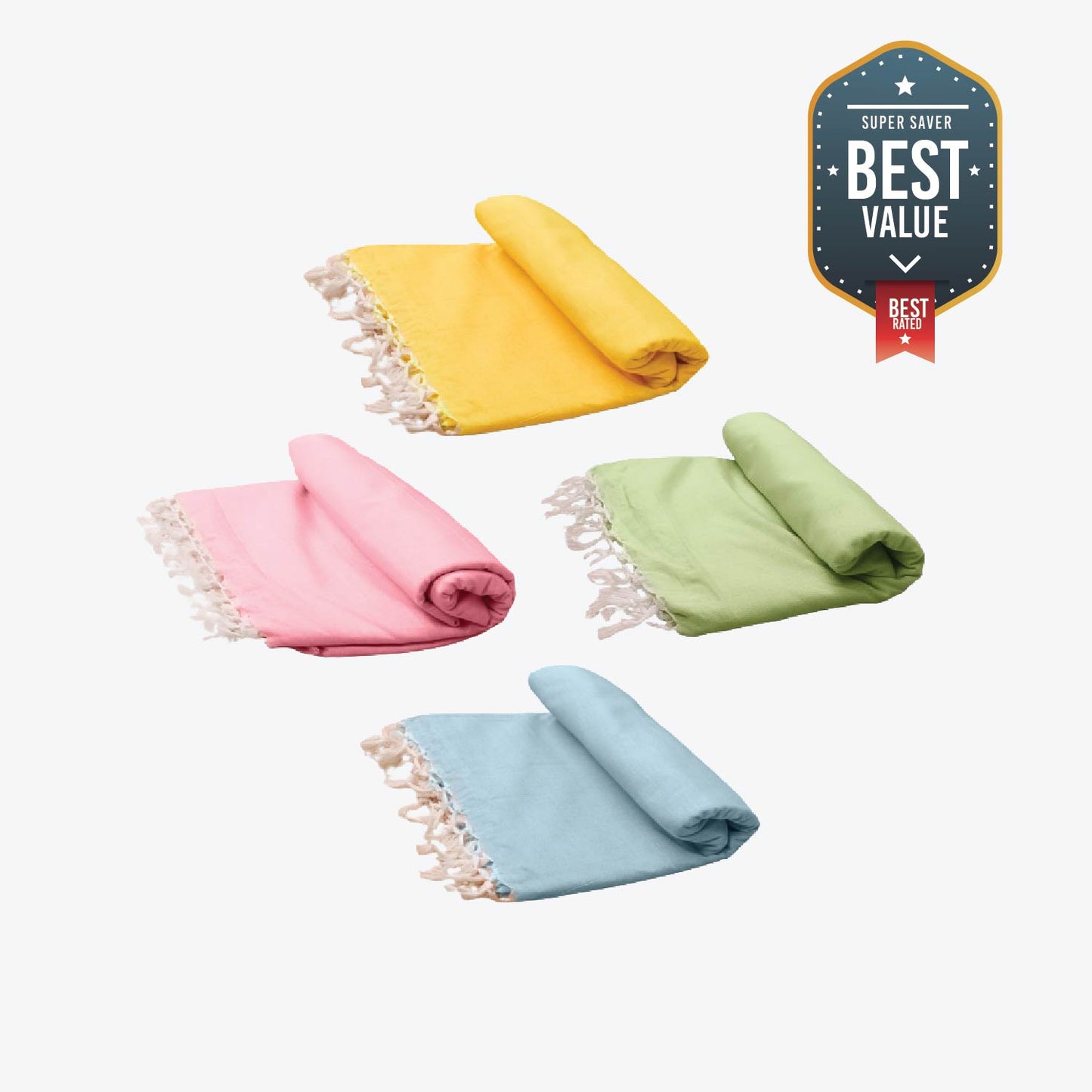 Combo Bhagalpuri Chadar (Yellow, Blue, Pink & Pista Green) | AC Comforter (All Season) Skin Soft